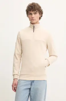 Superdry bluza barbati, culoarea bej, neted, M2013961A-1YP imagine