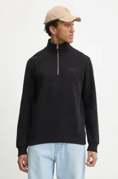 Superdry bluza barbati, culoarea negru, neted, M2013750A-02A imagine