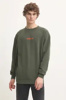 Superdry bluza barbati, culoarea verde, cu imprimeu, M2013734A-ZC3 imagine