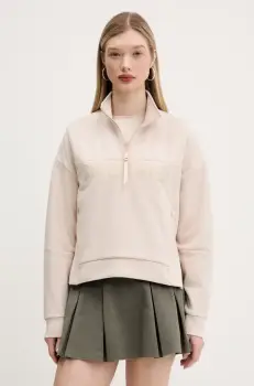 Superdry bluza femei, culoarea bej, cu imprimeu, W2012295A-7SJ imagine