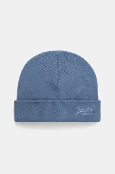 Superdry caciula din bumbac bumbac, din tesatura neteda, M9010184A-9EJ imagine