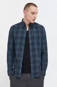 Superdry geaca barbati, culoarea albastru marin, de iarna imagine