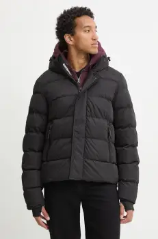 Superdry geaca barbati, culoarea negru, de iarna, M5011907A-02A imagine