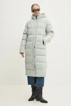 Superdry geaca femei, culoarea gri, de iarna, W5011738A-2WW imagine