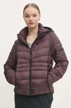 Superdry geaca femei, culoarea violet, de iarna, W5011724A-C4J imagine