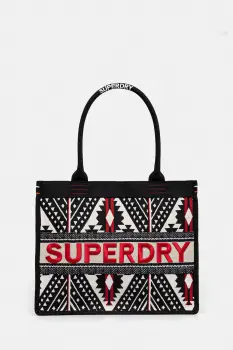 Superdry geanta culoarea negru, W9110411A-61A imagine
