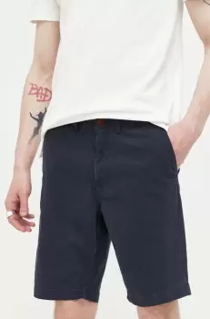 Superdry pantaloni scurti barbati, culoarea albastru marin imagine