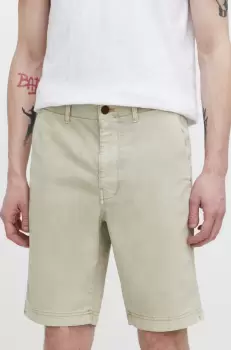 Superdry pantaloni scurti barbati, culoarea bej imagine