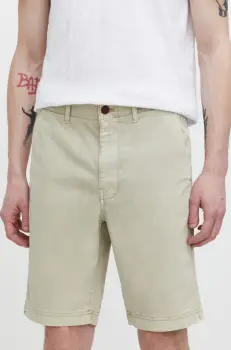 Superdry pantaloni scurti barbati, culoarea bej imagine