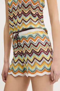 Superdry pantaloni scurti cu imprimeu, high waist, W7110444A-F4W imagine