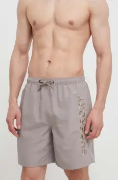 Superdry pantaloni scurti de baie culoarea bej imagine