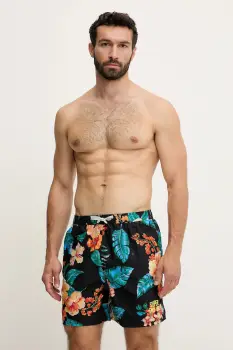 Superdry pantaloni scurti de baie culoarea negru, M3010242A-F4J imagine