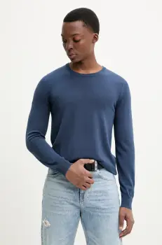 Superdry pulover barbati, culoarea albastru marin, light, M6110667A-C2Y imagine