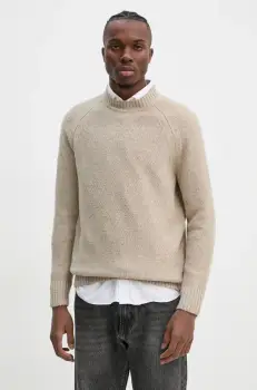 Superdry pulover barbati, culoarea bej, M6110634A-2WI imagine