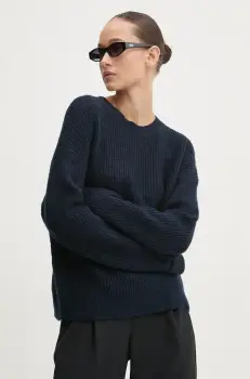 Superdry pulover din amestec de lana femei, culoarea albastru marin, W6110579A-B6R imagine