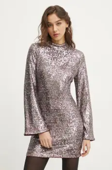 Superdry rochie mini, mulata, W8011773A-B8H imagine