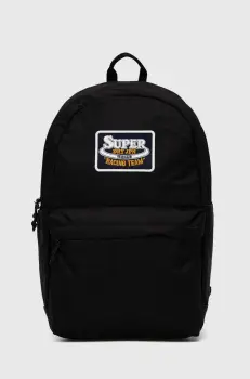 Superdry rucsac femei, culoarea negru, mare, cu imprimeu, W9110383A-02A imagine