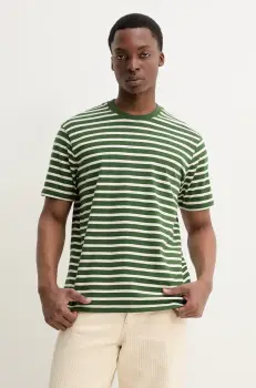 Superdry tricou din bumbac barbati, culoarea verde, cu imprimeu, M1012146A-M68 imagine