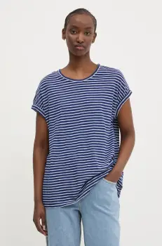 Superdry tricou femei, culoarea albastru marin, W1011647A-IBX imagine