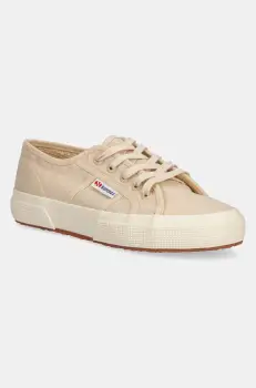 Superga tenisi LINEN culoarea bej, S5134KW imagine