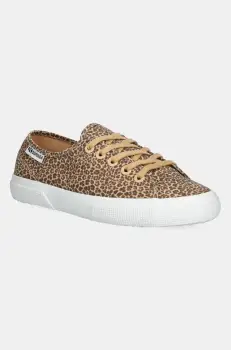 Superga tenisi MICRO LEOPARD PRINT LEGGE culoarea maro, S6135MW imagine