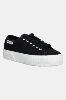 Superga tenisi PLATFORM LEGGERA culoarea negru, S2142ZW imagine