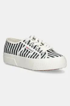 Superga tenisi STRIPES PRINT culoarea bleumarin, S2136YW imagine
