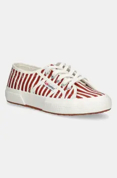 Superga tenisi STRIPES PRINT culoarea rosu, S8148TW imagine