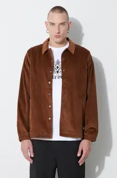 Taikan geaca din velur Corduroy Manager'S Jacket culoarea maro, de tranzitie TJ0008.DNE imagine