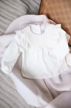 Tartine et Chocolat bluza bebe culoarea bej, neted, TZ10001 imagine