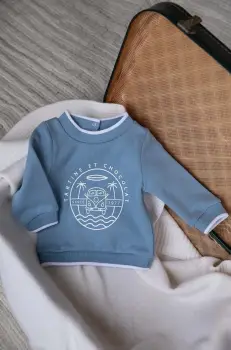 Tartine et Chocolat hanorac de bumbac pentru copii cu imprimeu, TZ15041 imagine