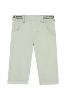 Tartine et Chocolat pantaloni bebe culoarea verde, neted imagine