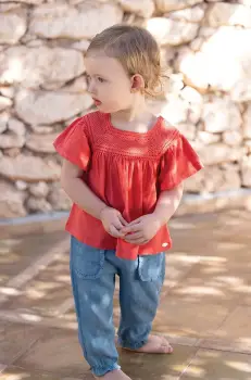 Tartine et Chocolat pantaloni bebe neted imagine