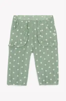 Tartine et Chocolat pantaloni cu amestec de in pentru copii culoarea turcoaz, CA22021 imagine