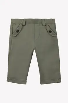 Tartine et Chocolat pantaloni de in pentru bebelusi culoarea verde, neted, CA22061 imagine