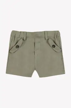 Tartine et Chocolat pantaloni scurti de in pentru bebelusi culoarea verde, CA26061 imagine