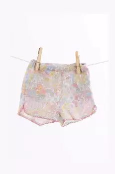 Tartine et Chocolat pantaloni scurti din bumbac pentru bebelusi culoarea bej, neted imagine
