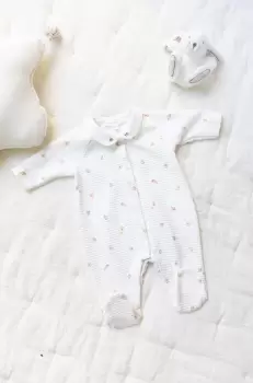 Tartine et Chocolat pijamale pentru bebelusi culoarea bej, modelator imagine