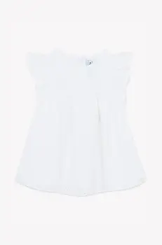 Tartine et Chocolat rochie din bumbac pentru bebelusi culoarea alb, CA30081 imagine