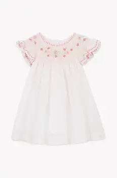Tartine et Chocolat rochie din bumbac pentru copii culoarea roz, mini, evazati, CA30000 imagine