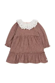 Tartine et Chocolat rochie fete culoarea bordo, mini, evazati, TZ30091 imagine