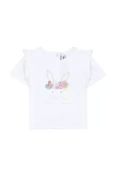 Tartine et Chocolat tricou bebe culoarea alb imagine