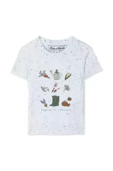 Tartine et Chocolat tricou copii culoarea alb, cu imprimeu imagine