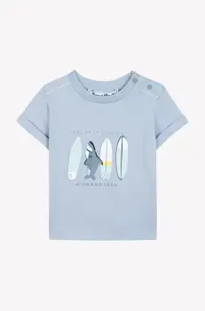 Tartine et Chocolat tricou din bumbac pentru bebelusi cu imprimeu, CA10041 imagine