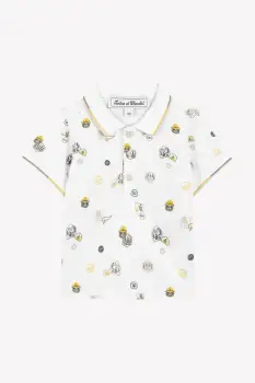 Tartine et Chocolat tricouri polo din bumbac pentru bebelusi culoarea verde, modelator, CA11121 imagine