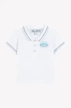 Tartine et Chocolat tricouri polo din bumbac pentru bebelusi neted, CA11101 imagine