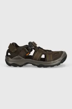 Teva sandale Sandaly Teva Omnium 2 Leather 1019179 TKCF barbati, culoarea negru 1019179.TKCF-tkcf imagine