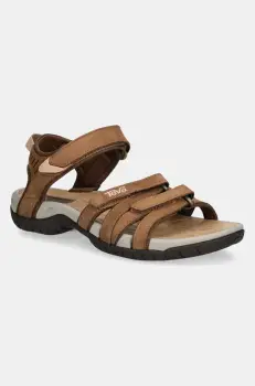 Teva sandale Tirra Leather femei, culoarea maro, 4177-HYBR imagine