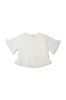 That's mine bluza de bumbac pentru copii Ibbi culoarea alb, neted, 153061 imagine