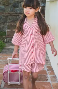 That's mine pantaloni scurti din bumbac pentru copii Isa culoarea rosu, modelator, 152563 imagine